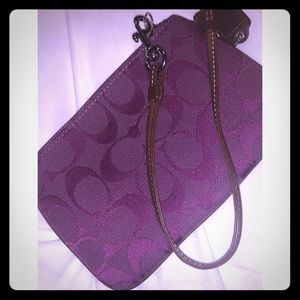 COACH signature wristlet